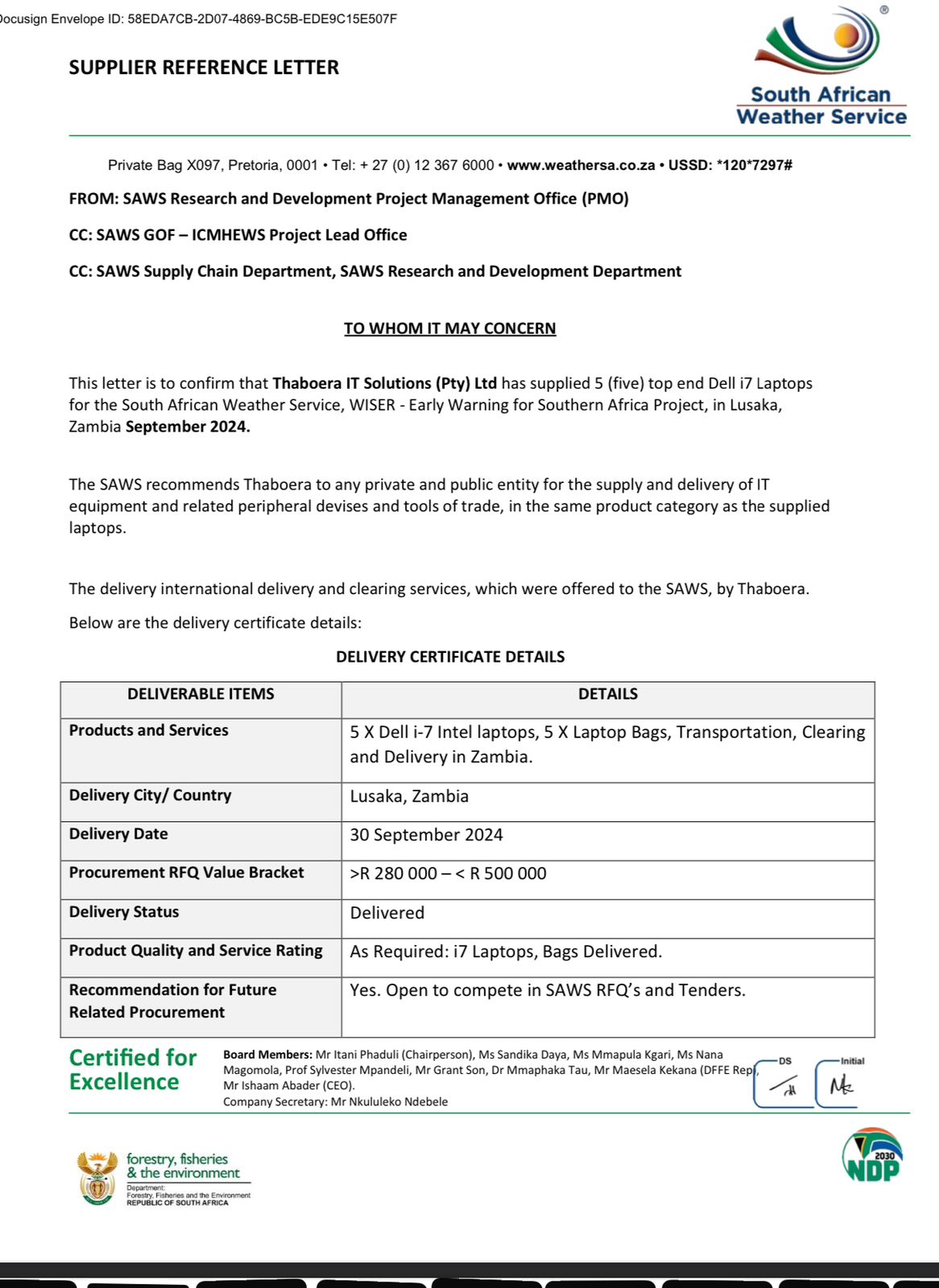 Client Remark 